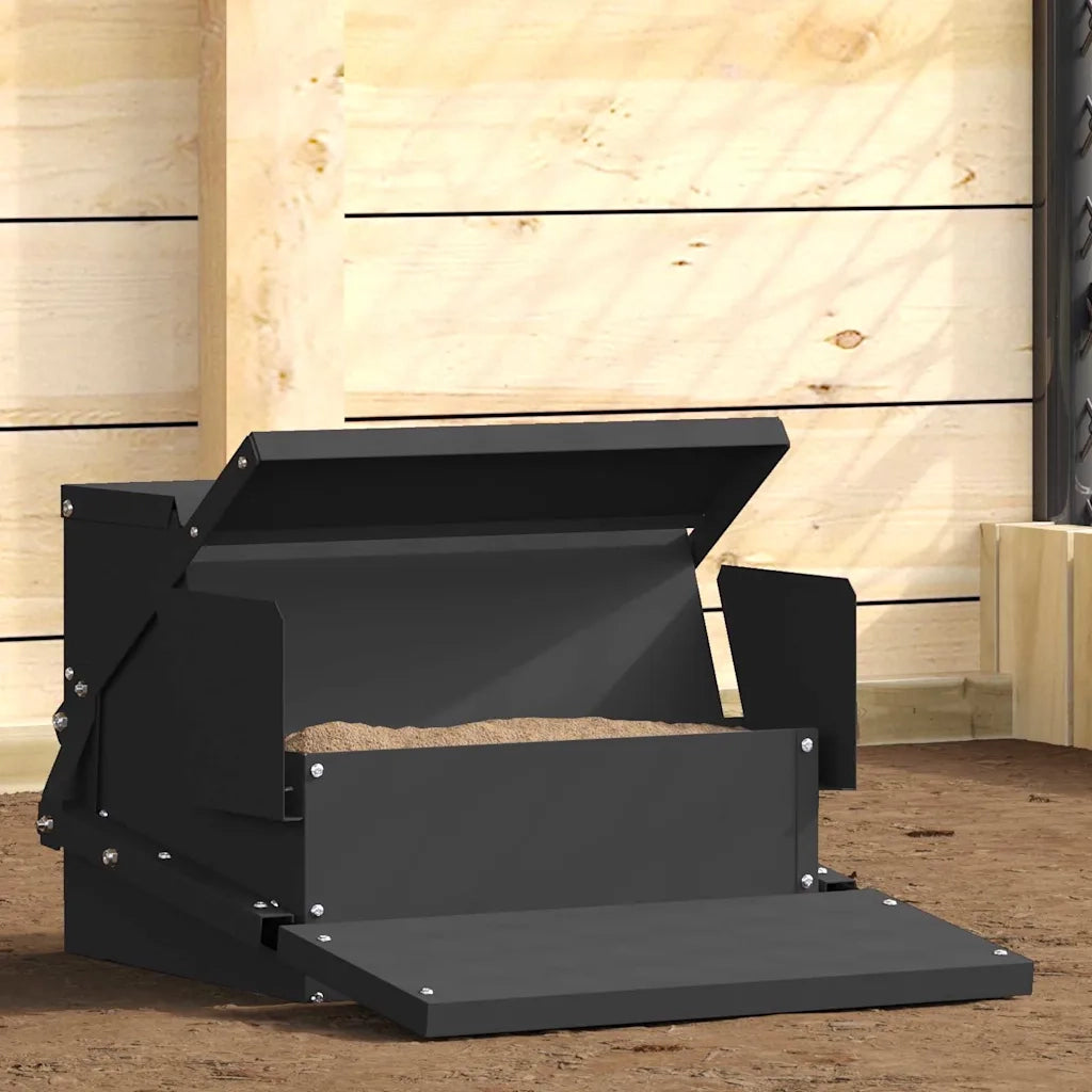 Mangiatore a Pedale per Pollo Nero 50 x 40 x 29 cm CFW8504611