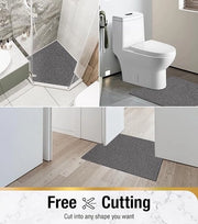 Panno di pulizia 60x60 cm in PVC-Luffa morbido antiscivolo nero con scarico - Rapido assorbimento e sicuro