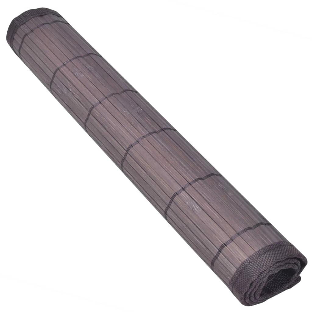 Tovagliette in BambÃ¹ 6 pz 30 x 45 cm Marrone Scurocod mxl 73329