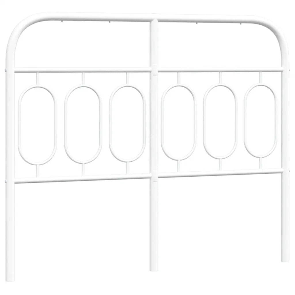 Testiera in Metallo Bianco 120 cm
