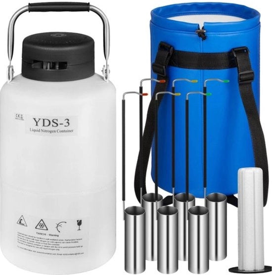 Serbatoio Cryogenico da 10L - Contenitore di Azoto Liquido - Dremel in Alluminio - Per Carichi Pesanti