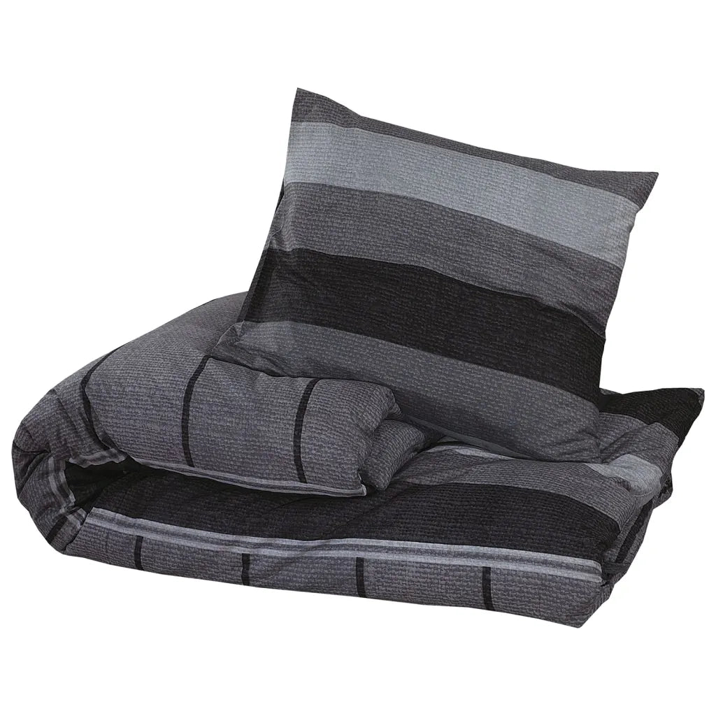 Set Copripiumino Grigio Scuro 260x240 cm in Cotone 136423