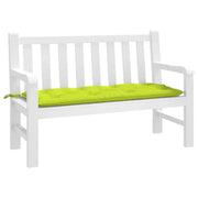 Cuscino per Panca-Cuscini per panchina Verde Brillante 120x50x7 cm in Tessuto Oxford