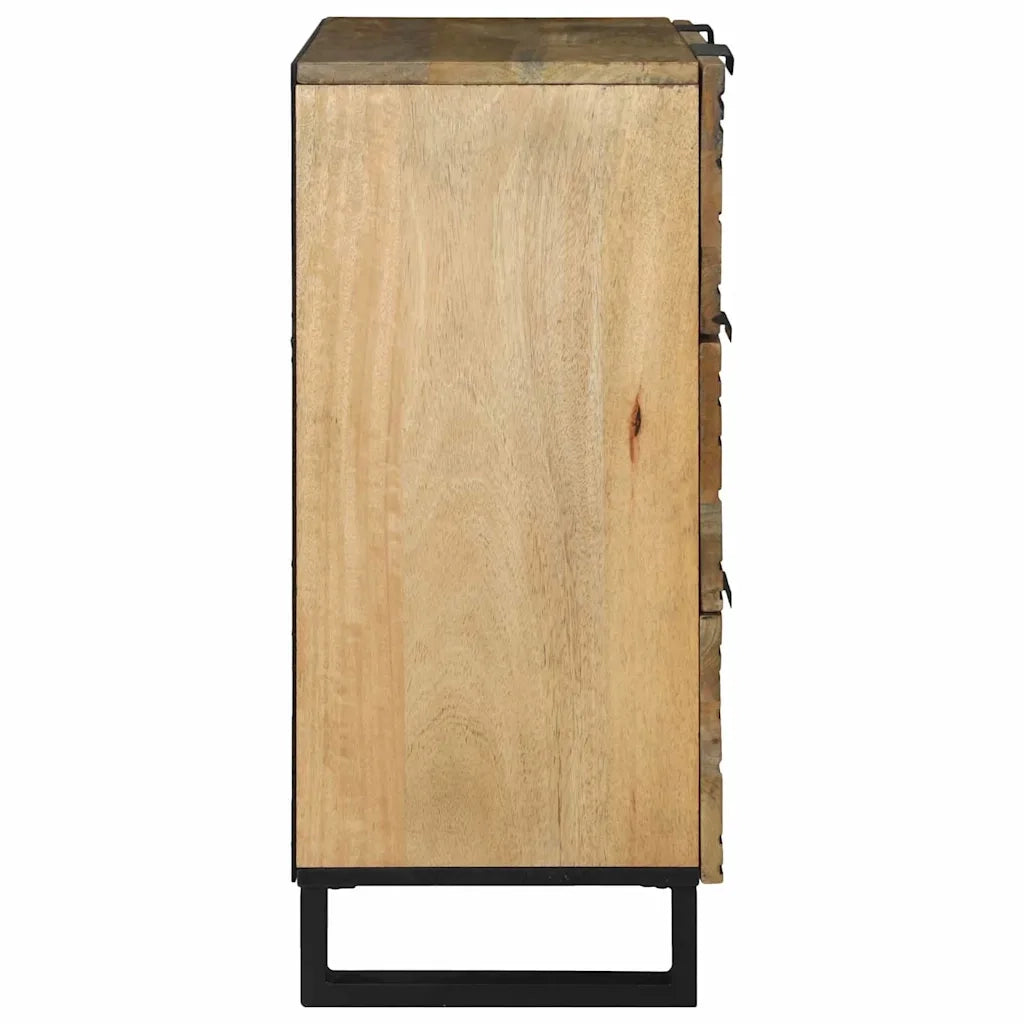 vidaXL Sideboards con cassetto 2 pcs Marrone 60 x 33.5 x 75 cm