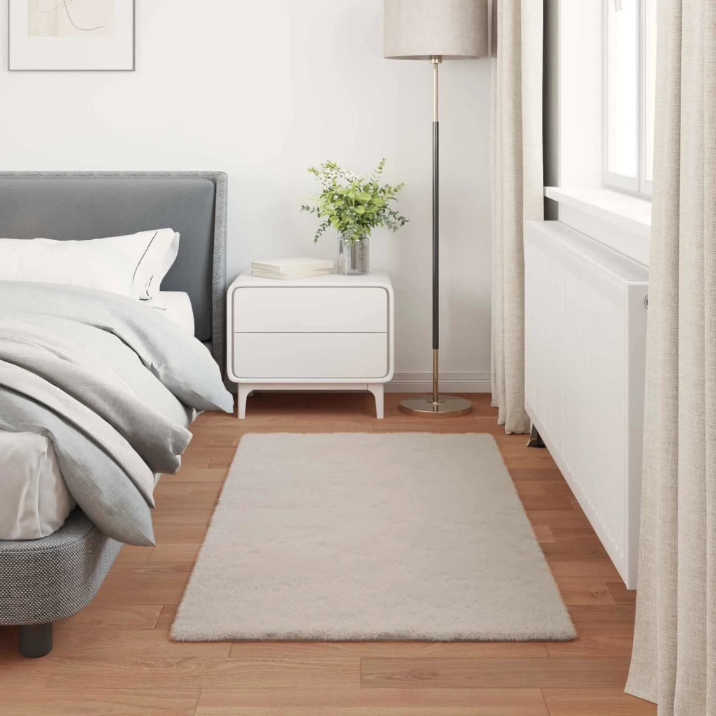 Tappeto antiscivolo in sintetica di coniglio OLITE Beige 42021632
