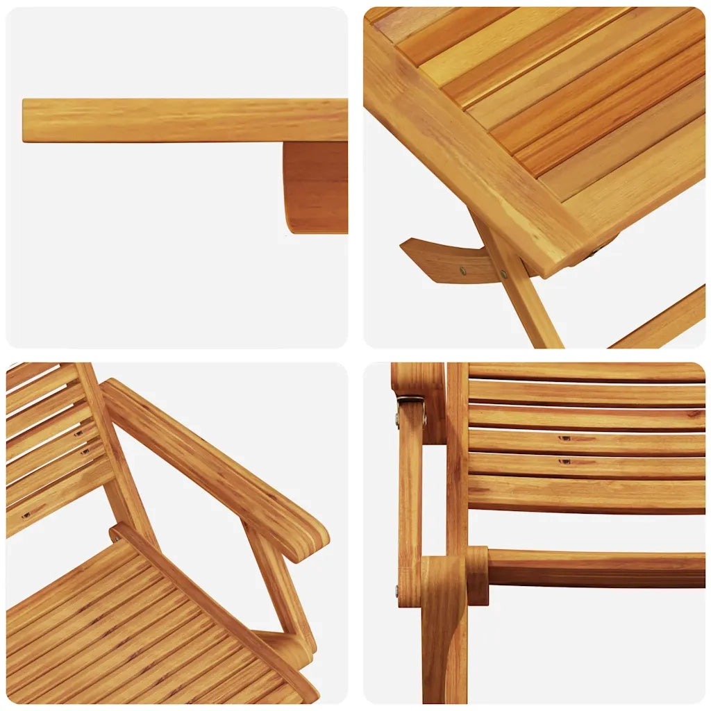 Set da Pranzo per Giardino 5 pcs Marrone 3375756