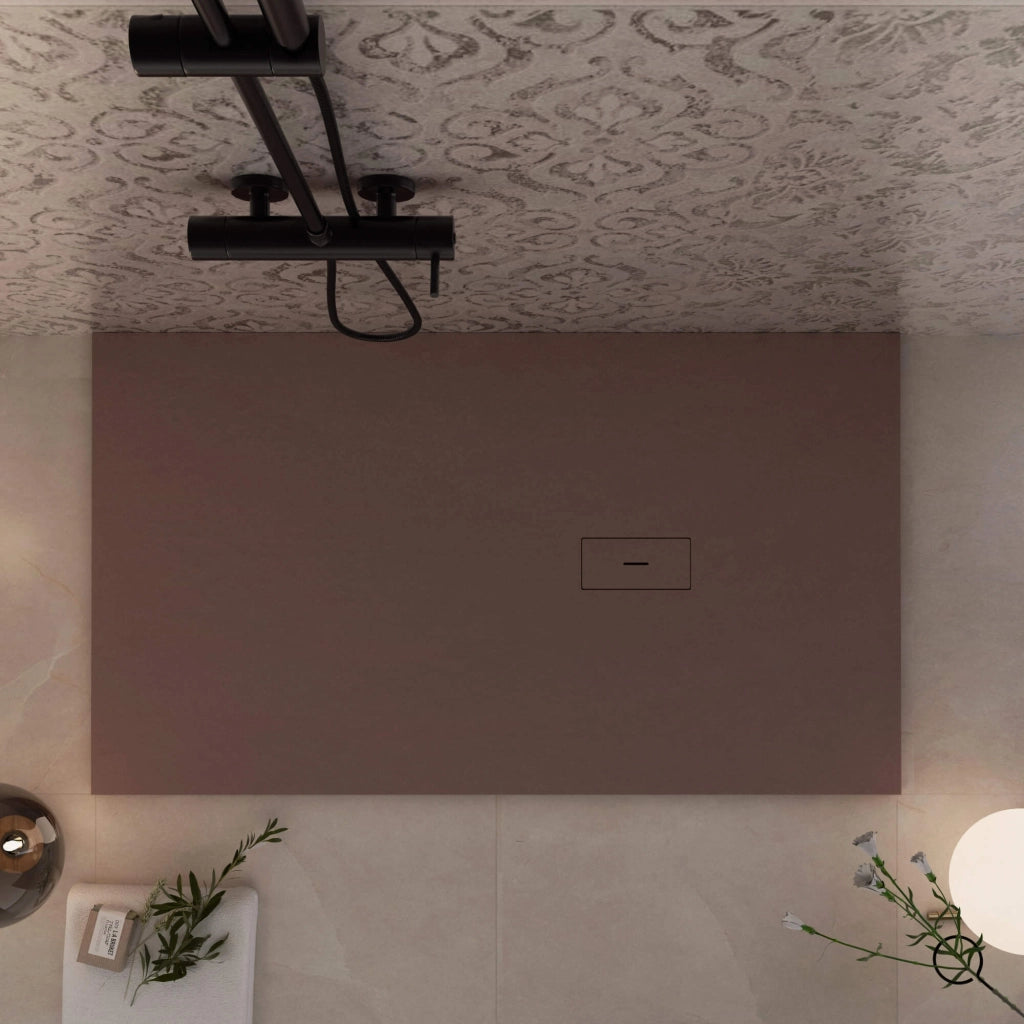 Piatto Doccia in Pietra 80x100 cm Bonussi Manila Marrone