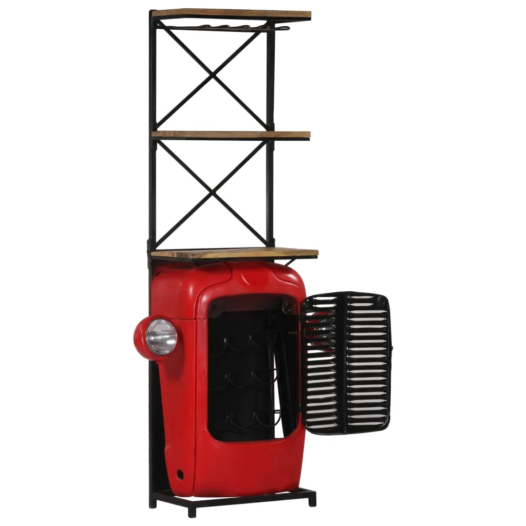Cantinetta per Vini a Trattore 49x31x172 cm Massello di Mango cod mxl 51528