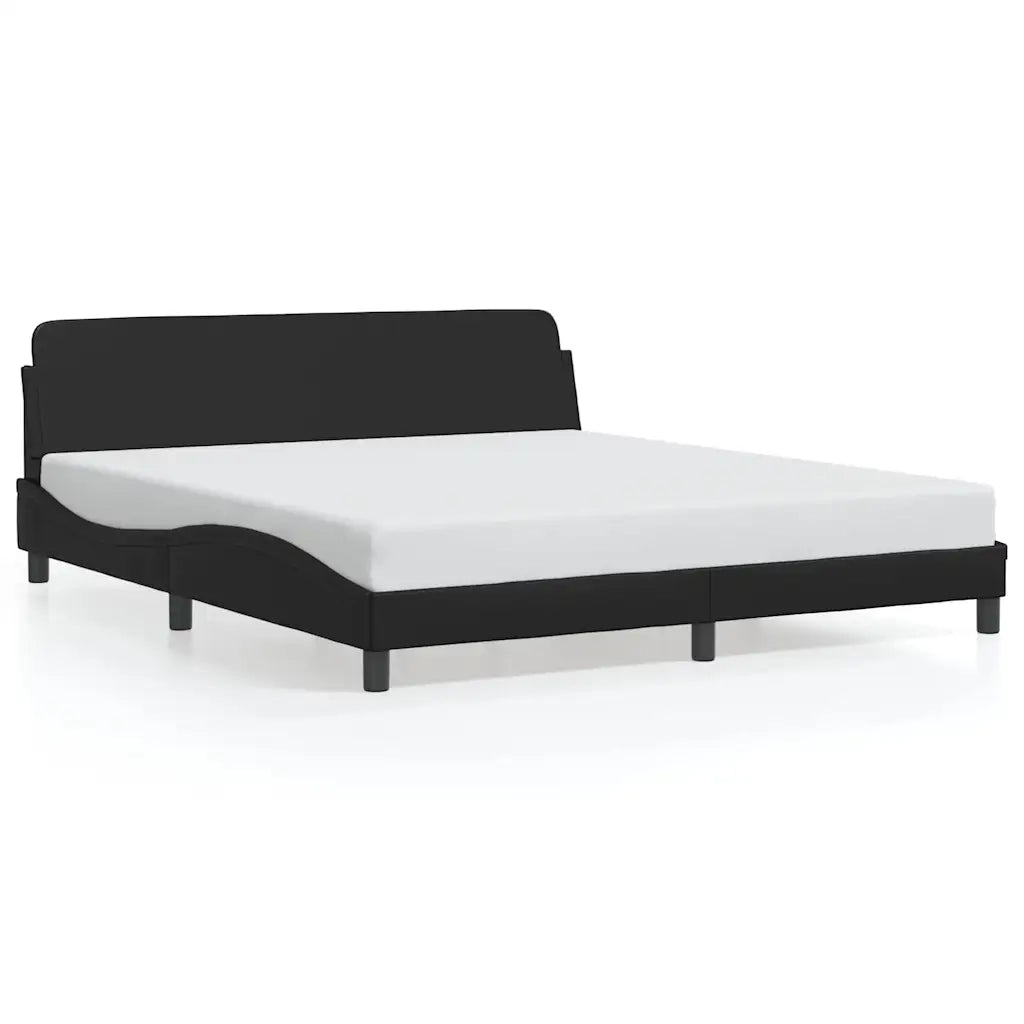 Struttura letto Dover Nera 180x200 cm in Similpelle 373339