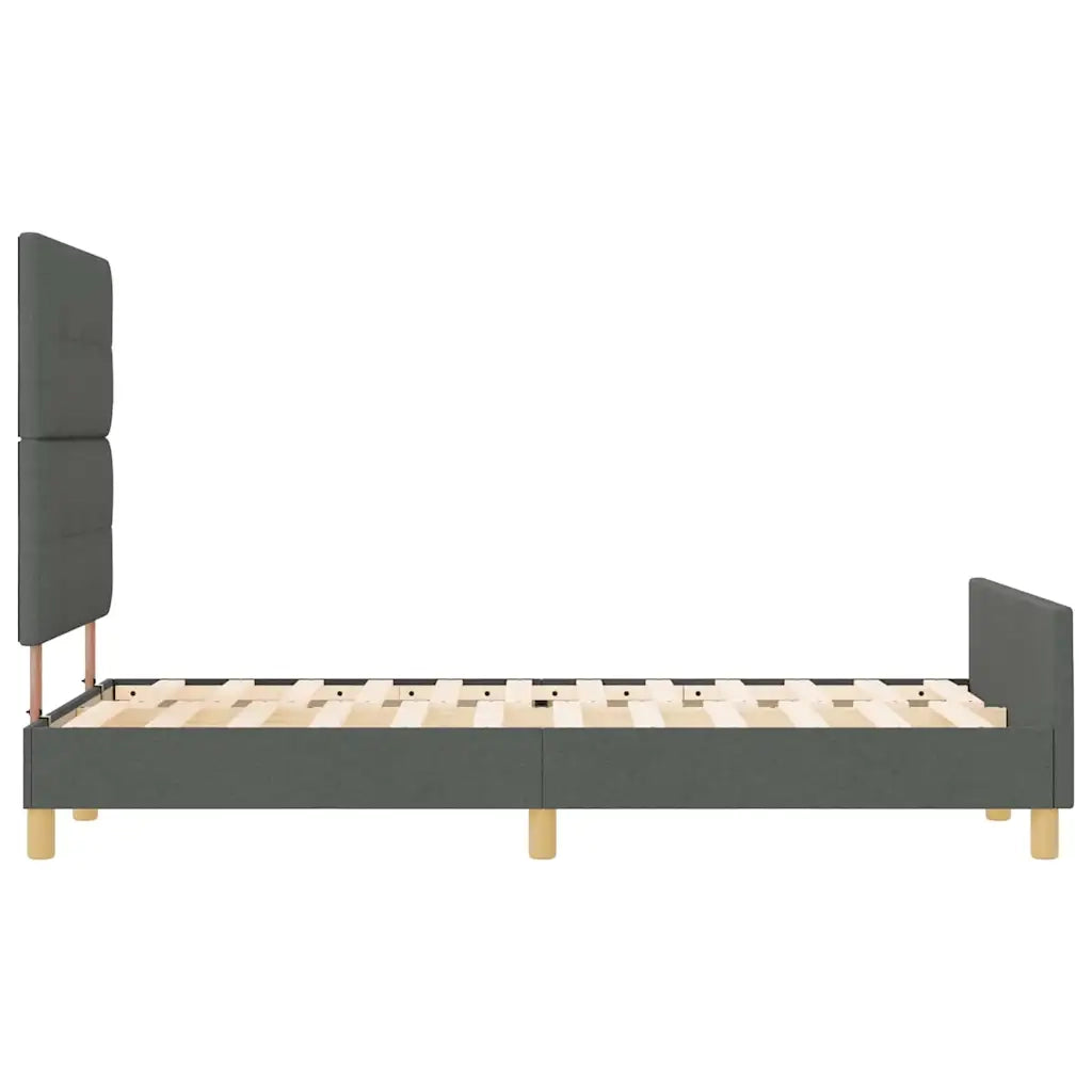 Struttura del letto Grigio scuro 120 x 190 cm Tessuto 3344712