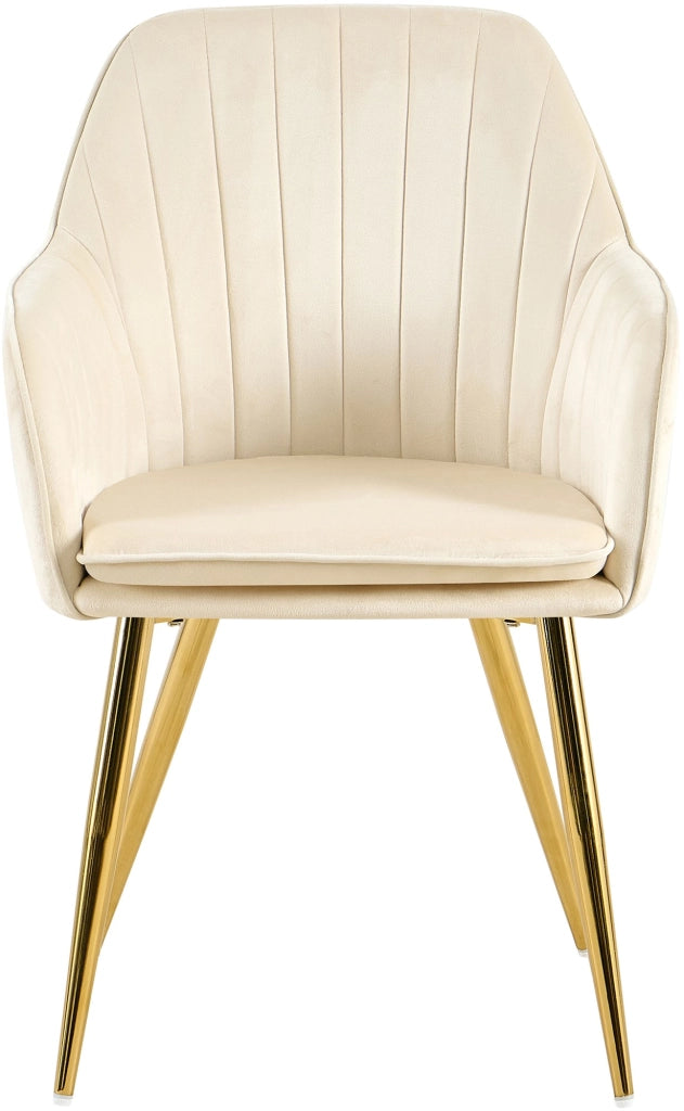 Esszimmerstuhl Cheryl Samt gold