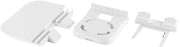 Pannello di supporto per diffusori audio con doppio foro per presa di corrente, magazzino supplementare e attacco alla parete per cucina - Organizzazione efficiente - Adatto per la camera da letto...