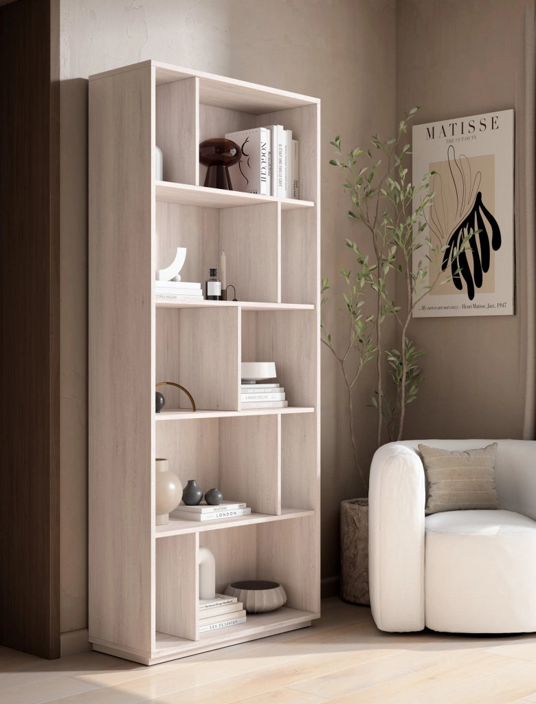 Libreria Herdasa effetto bianco 191x80x32
