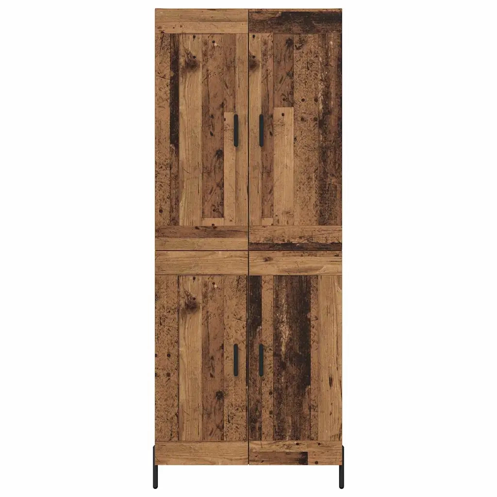 Credenza 2 pz | Madia | Buffet da pranzo | Armadio da pranzo Legno vecchio Legno multistrato