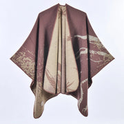 Sciarpa/mantello da donna in cashmere, elegante, spesso e caldo.