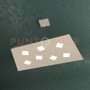 NOTE SOSPENSIONE 7 LUCI ATTACCO GX53 SABBIA
