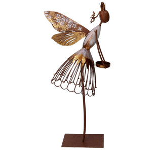 Fatina metallo oro cm 21,6x10,16xh50,2