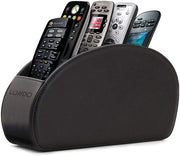Sostegno per telecomandi con 5 cassette - Spazio per telecomandi per DVD, Blu-ray, TV, Roku o Apple TV - Cuoio PU con rivestimento in suede - Sottile e compatto per la conservazione
