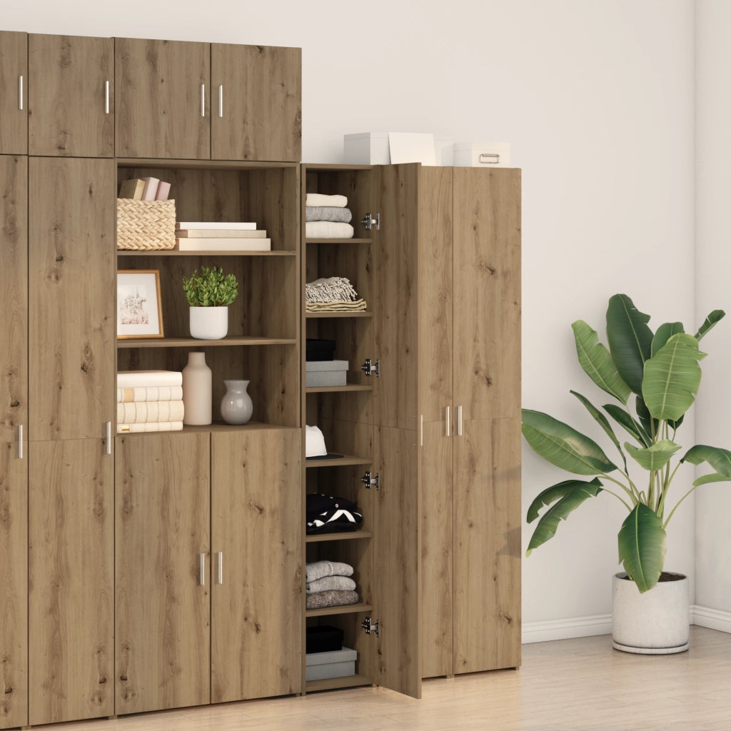 Credenza vitaXL Rovere Artigianale 30x42.5x185 cm Legno ingegnerizzato