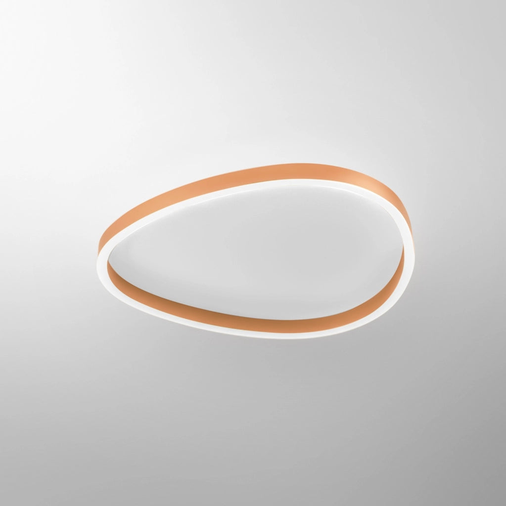 Ecaris P/M Lampada a soffitto 50W+10W LED 3100-3200lm CCT 3000K/4000K Dimmerabile in Alluminio Pesca - Gealuce