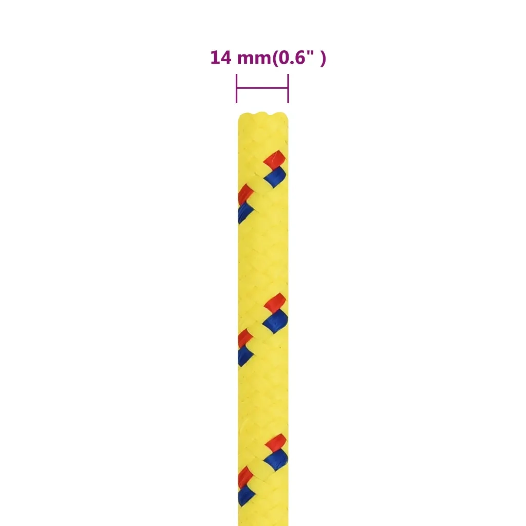 Corda per barca Gialla 14 mm 25 m in Polipropilene 152621