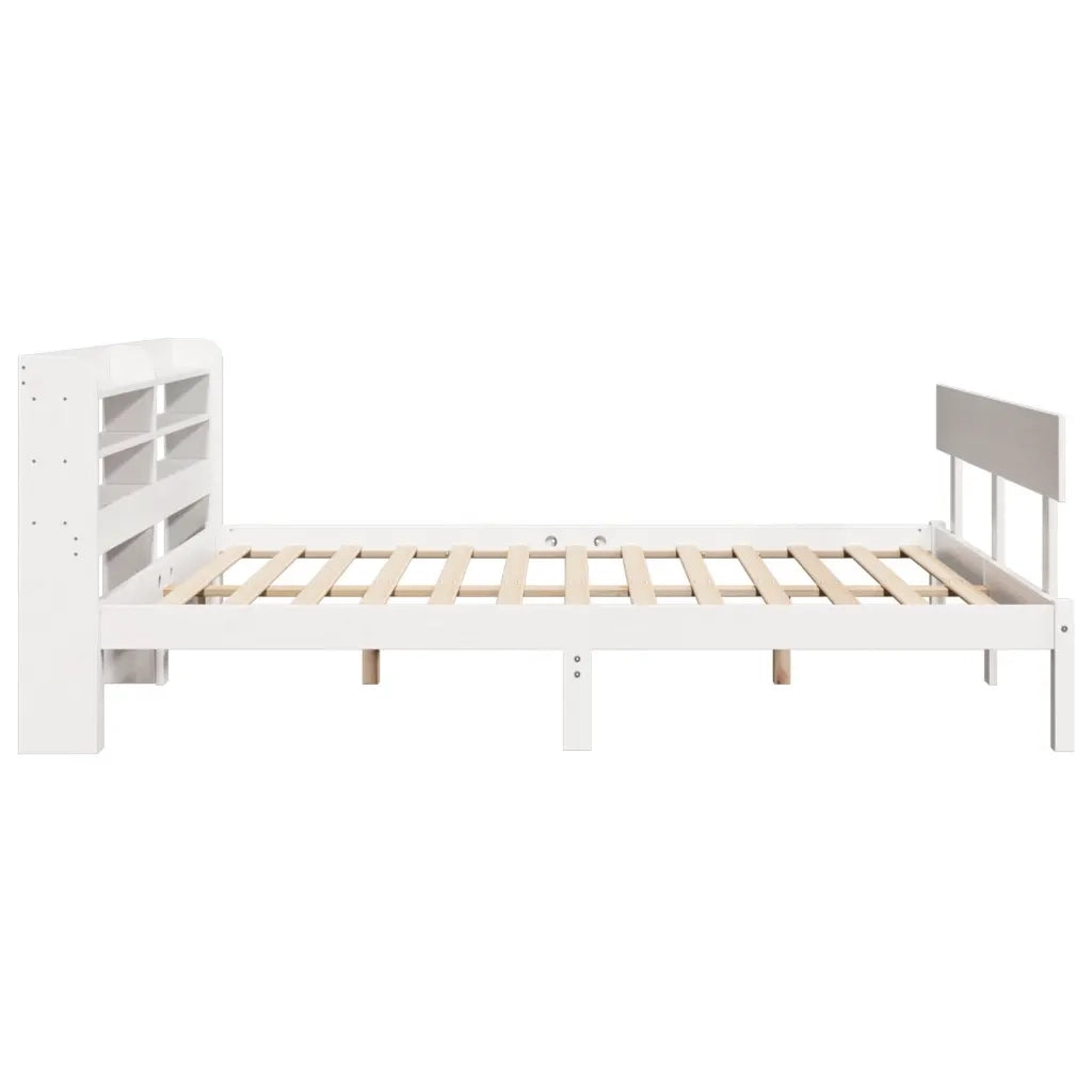 Letto senza Materasso Bianco 140x200 cm Legno Massello di Pino 3306620