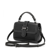 Borsa a mano da donna in vera pelle, nera.