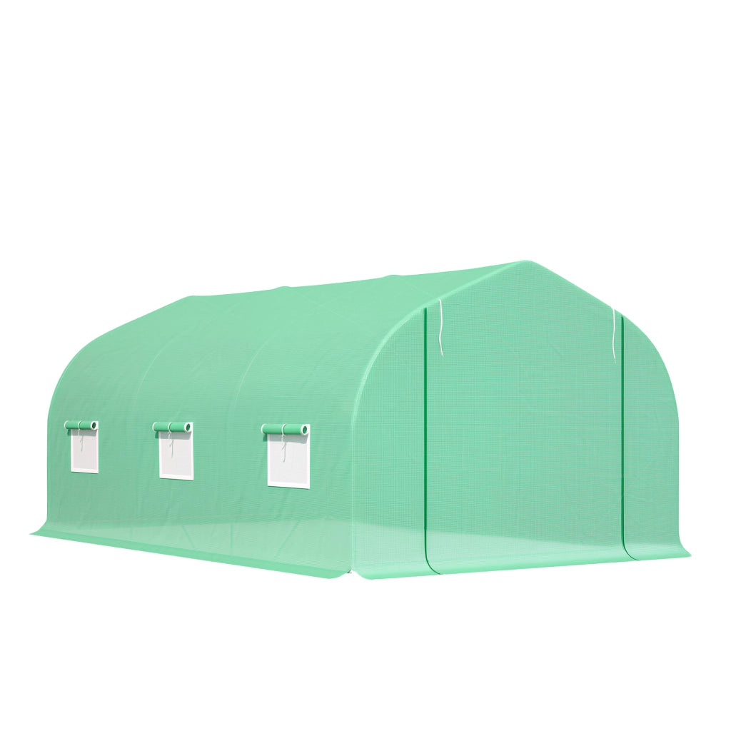 Serra in PVC con 6 finestre a rete e porta a zip ¨C zephmum ¨C 4.5x3x2 m