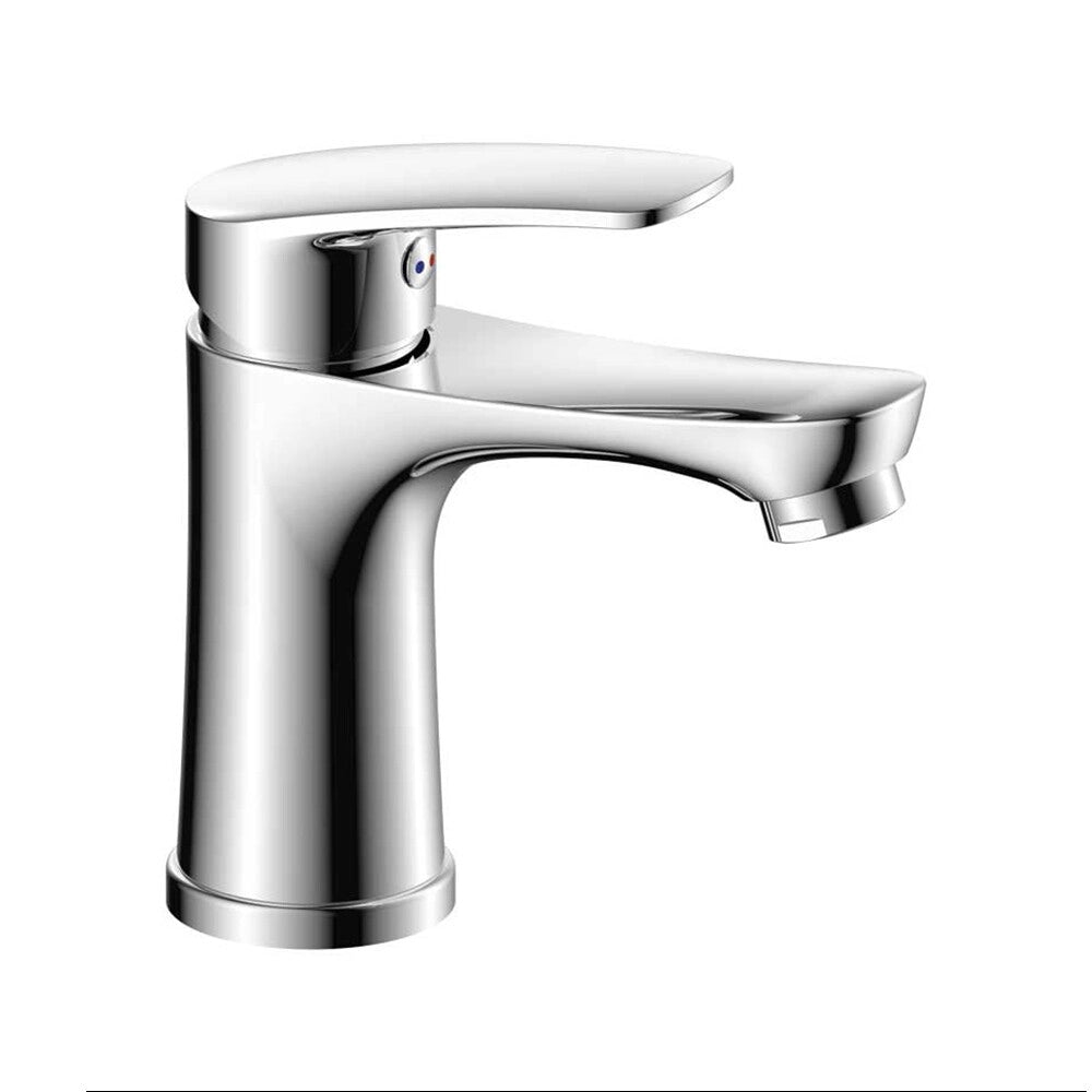 Miscelatore lavabo cromato con piletta Tiny