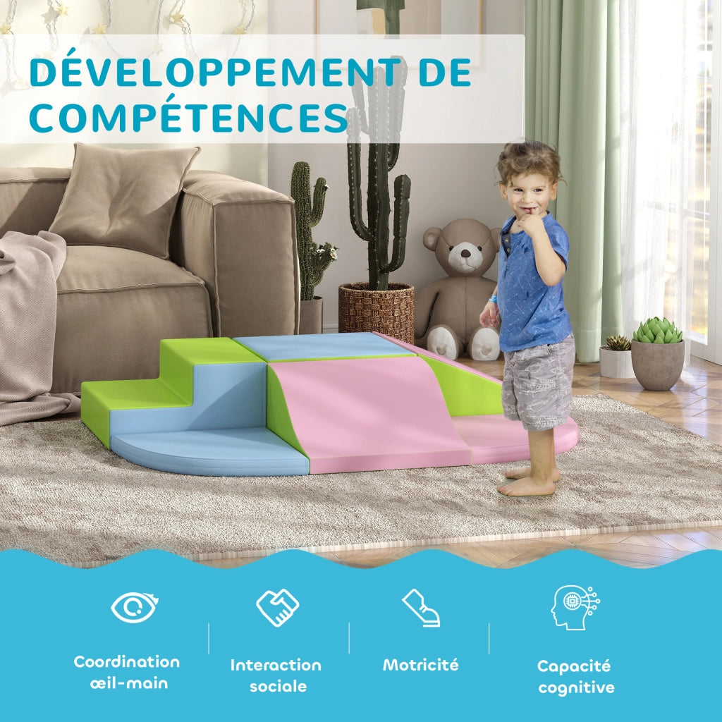 Parco motricit¨¤ 6 pezzi in schiuma EPE per bambini ¨C zephmum ¨C multicolore