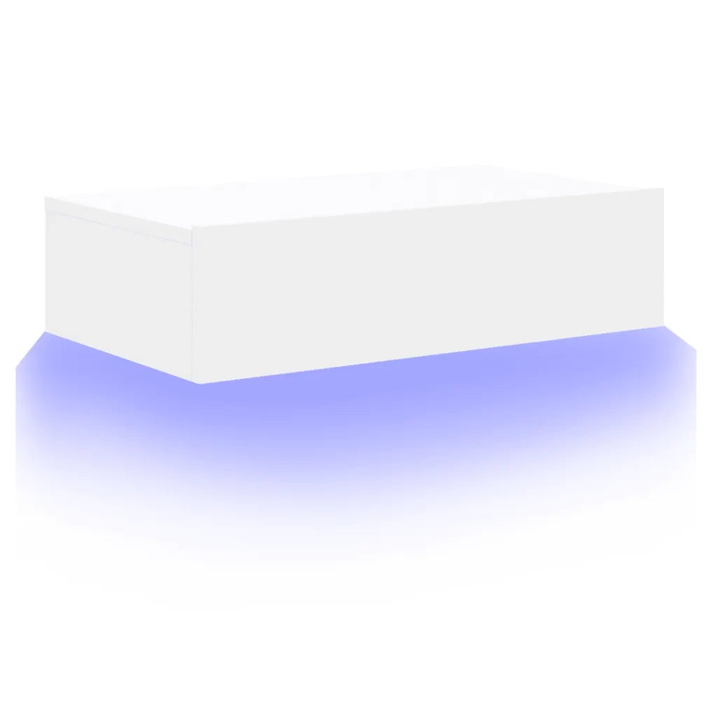 Mobile Porta TV con Luci LED-Mobile per TV-Credenza TV Bianco 60x35x15,5 cm