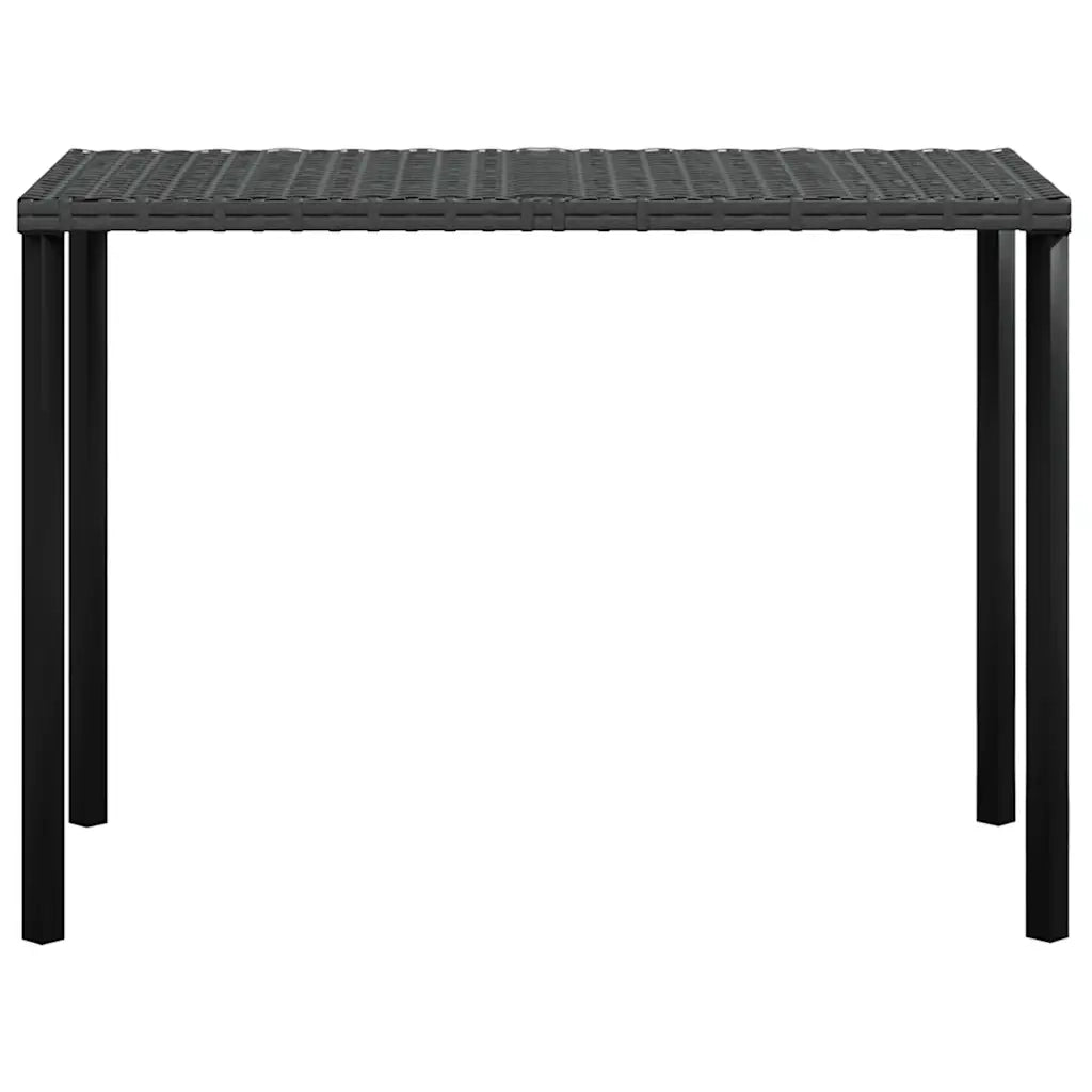Set Mobili 5 Pz Divano a L con Cuscini in Polyrattan Nero cod mxl 48703
