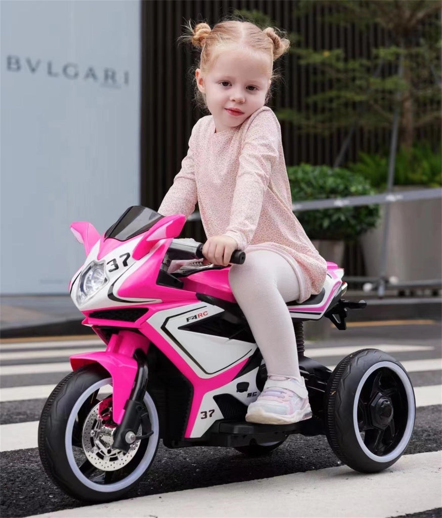 Motocicletta Elettrica per Bambini ¨C zephmum ¨C Verde con Musica e Luci