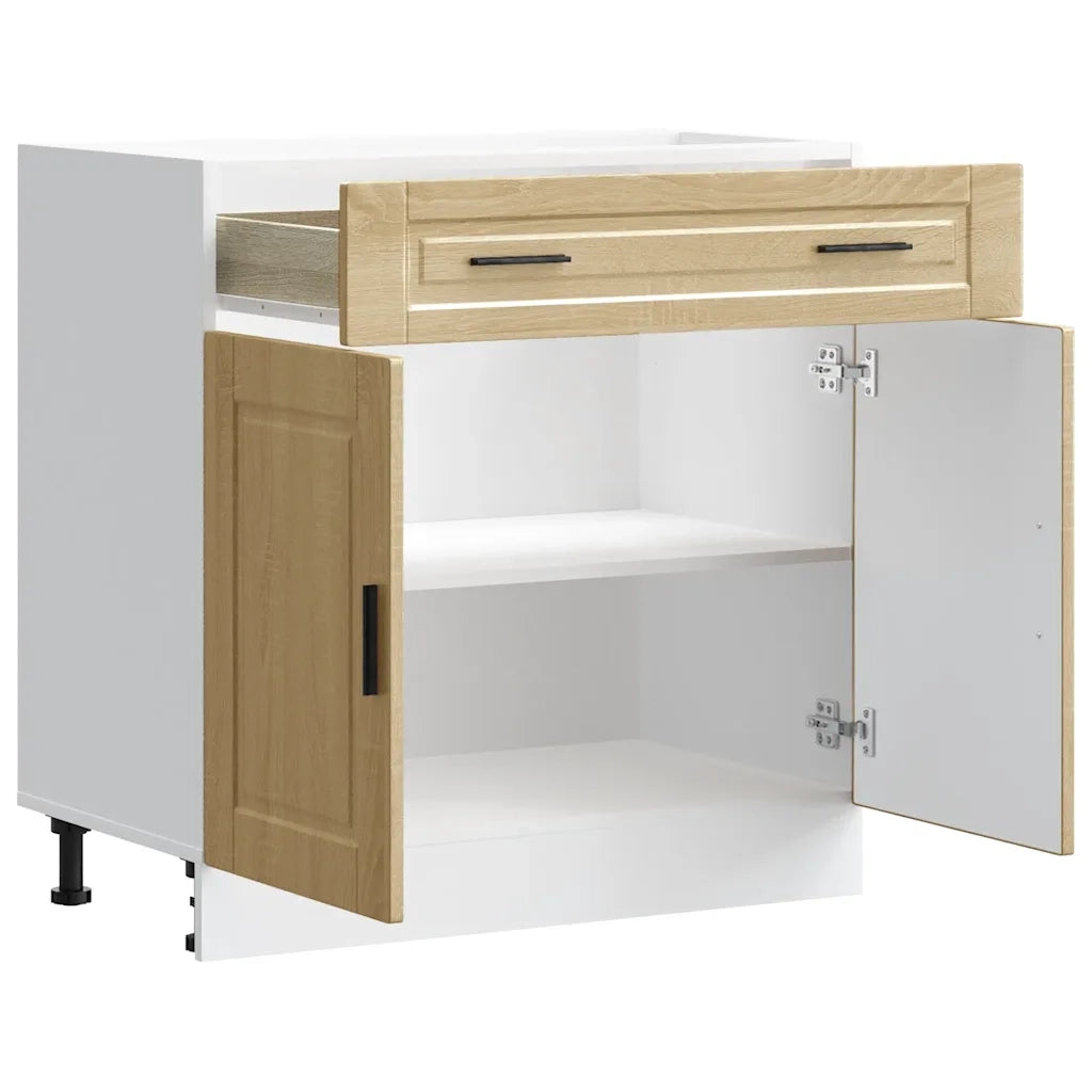 Base da Cucina Porto Rovere Sonoma in Legno Multistrato