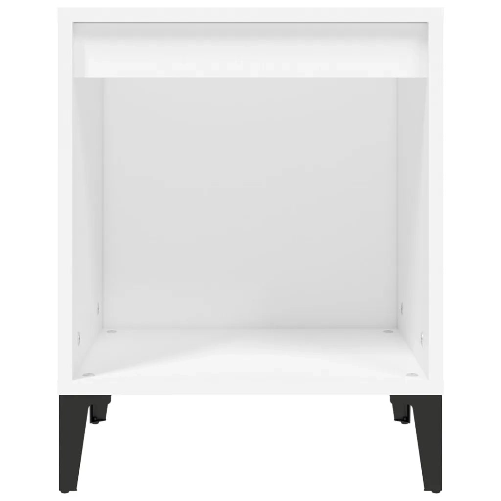 Comodino Bianco 40x35x50 cm 821874