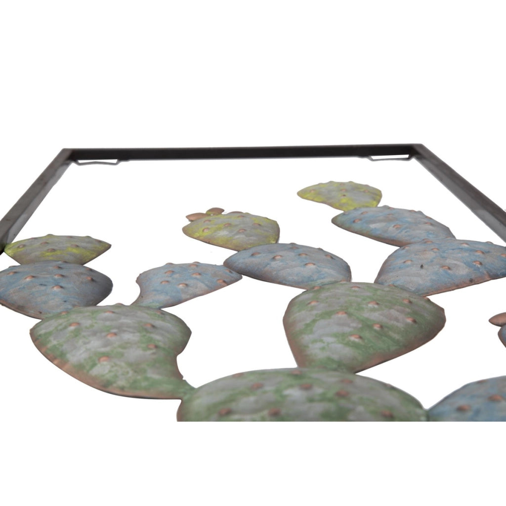 Decorazione in Metallo 3D Cactus 3, Verde, Metallo, 31x2,5x90 cm