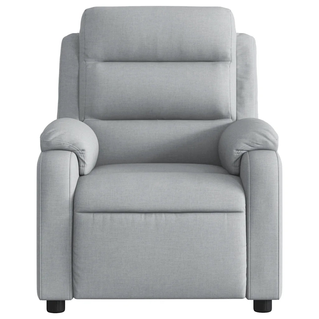 Divano Sedia-Poltrona reclinabile in tessuto grigio chiaro 566910