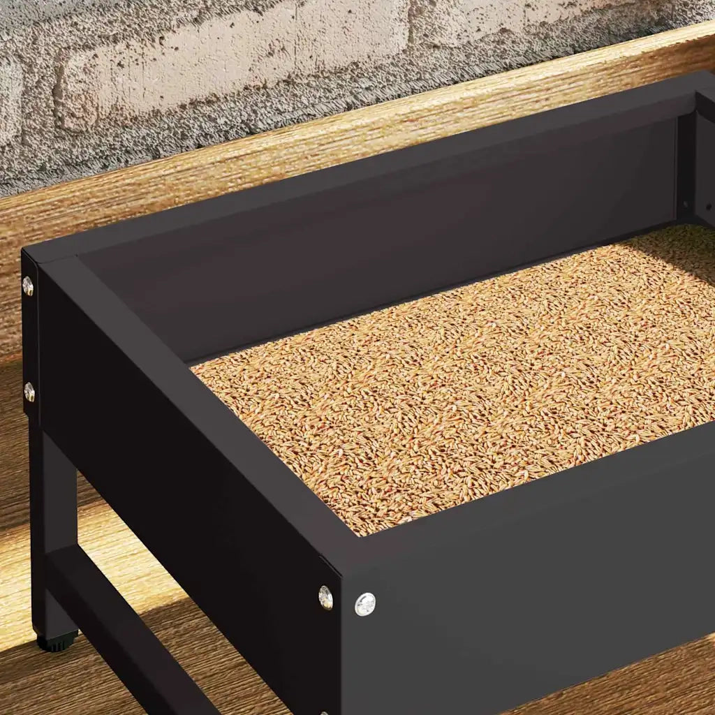 Mangiatore per Uccelli Nero 80 x 28 x 13.5 cm CFW4076041