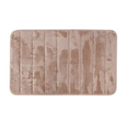 Tappeto bagno 100% poliestere 45x75 tortora antiscivolo  Memo