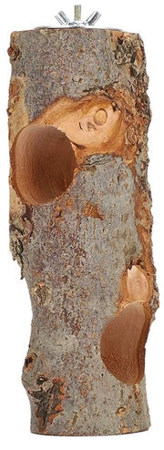 Accessorio per cunicoli/chinchille - Cassetta da cibo pieghevole - Giocattolo per smussare i denti - Dimensioni 5,5 cm di diametro/18 cm di lunghezza