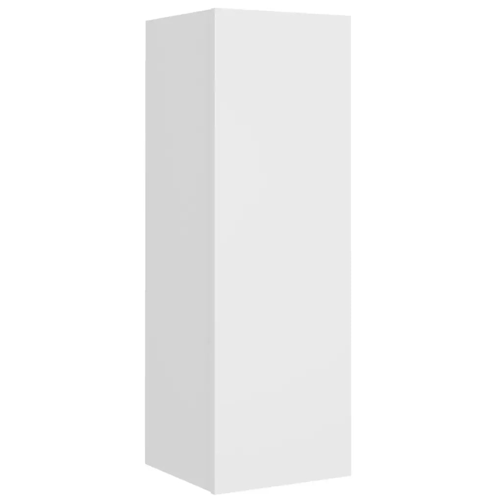 Set di Mobili Porta TV 4 pz-Credenza per TV Bianco in Legno Multistrato 702267