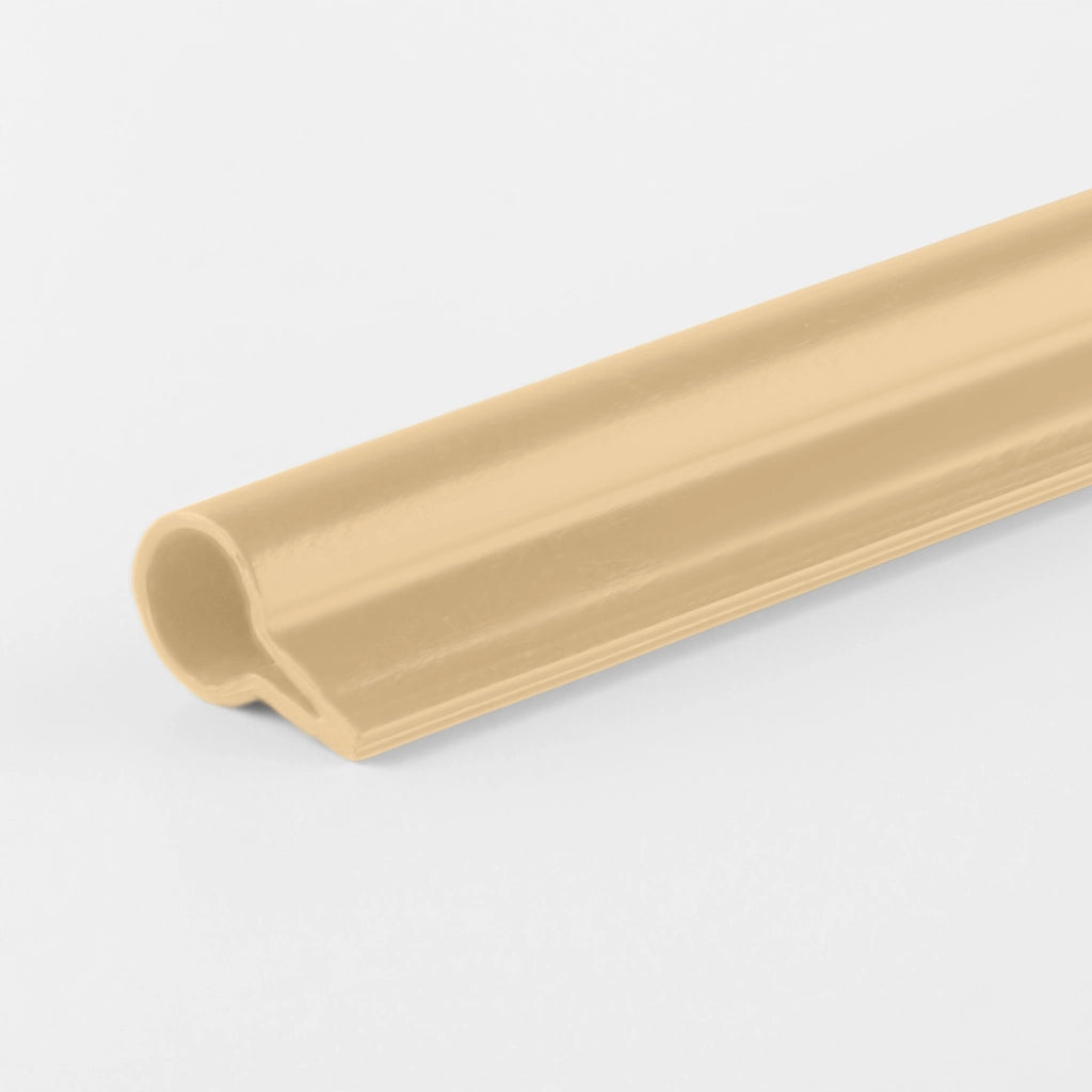 Clip KADAX da 19 cm per nastro per recinzione, ganci per nastro per recinzione, colore crema, 2 pezzi
