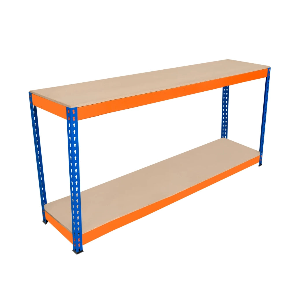 Banco da Lavoro a 2 Ripiani S-Rax - Postazione di lavoro 300kg - 180x45x90cm