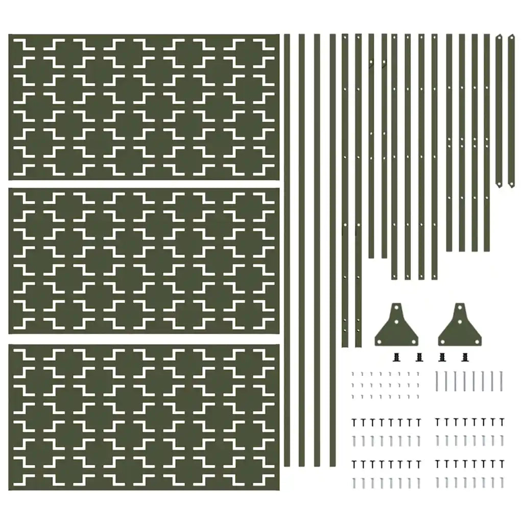 Schermo per Privacy Oliva 100 x 50 x 180 cm Acciaio CFW3316723