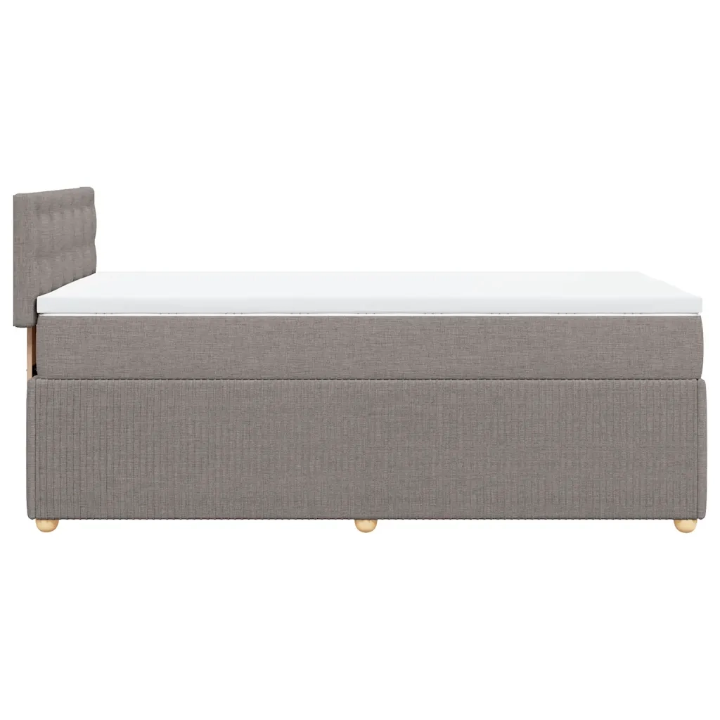 Giroletto a Molle con Materasso Tortora 100x200 cm in Tessuto 3289685