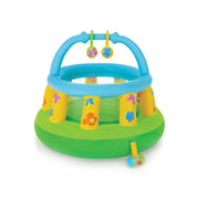 Gonfiabile per Bambini My First Gym Palestrina Gonfiabile Ø130x104 cm Pareti in Rete con Giochi Verde e Azzurro