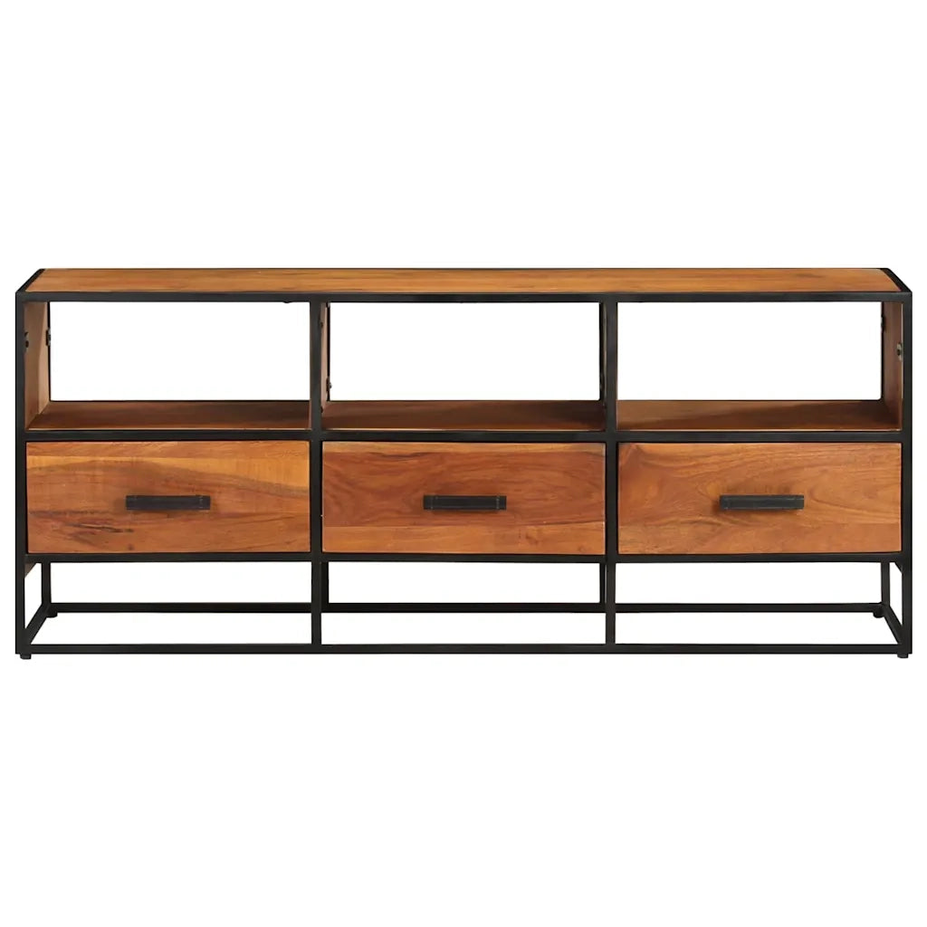 Mobile Porta TV 110x30x45 cm in Legno Massello di Acaciacod mxl 79463