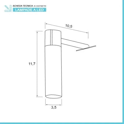 Specchio da bagno 50x70 cm reversibile con luce LED naturale in vetro