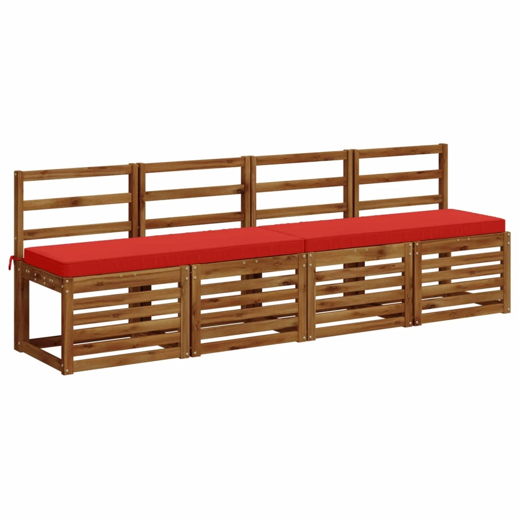 Cuscino per Panchina a 1 Pezzo VUGHT 100% Poliestere Rosso 951276