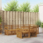 Set divani 7 pcs Naturale Legno di Acacia Massello 3374954